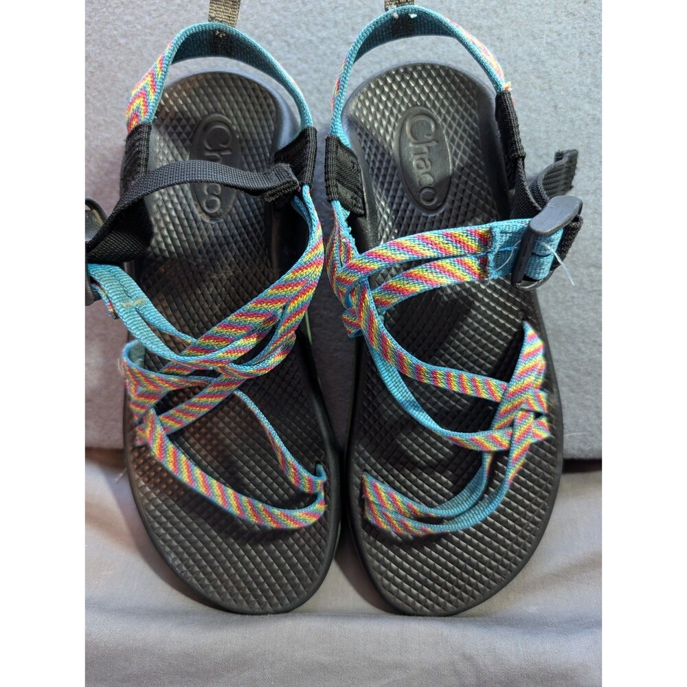 Chaco Women's Size 5 Sport Sandals Multicolor Strappy Hiking Outdoor Water Shoes